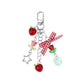 Keypus - Sweet Plaid Bow Apple Tulip Keychain
