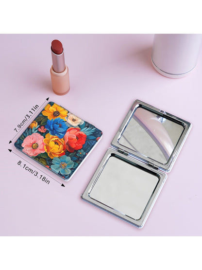 Mirroray - Floral Print Portable Mirror