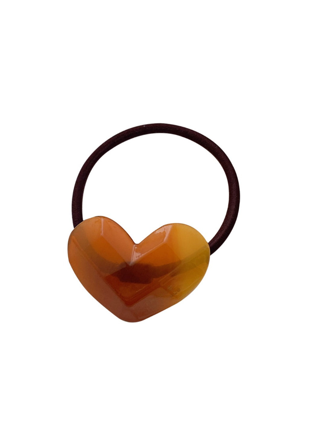 Gifty - Candy Color Heart Acetate Hair Ties Ponytail