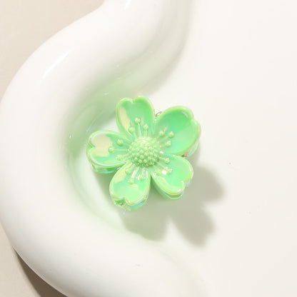 Beau - Glossy Petal Flower PS Claw Clip