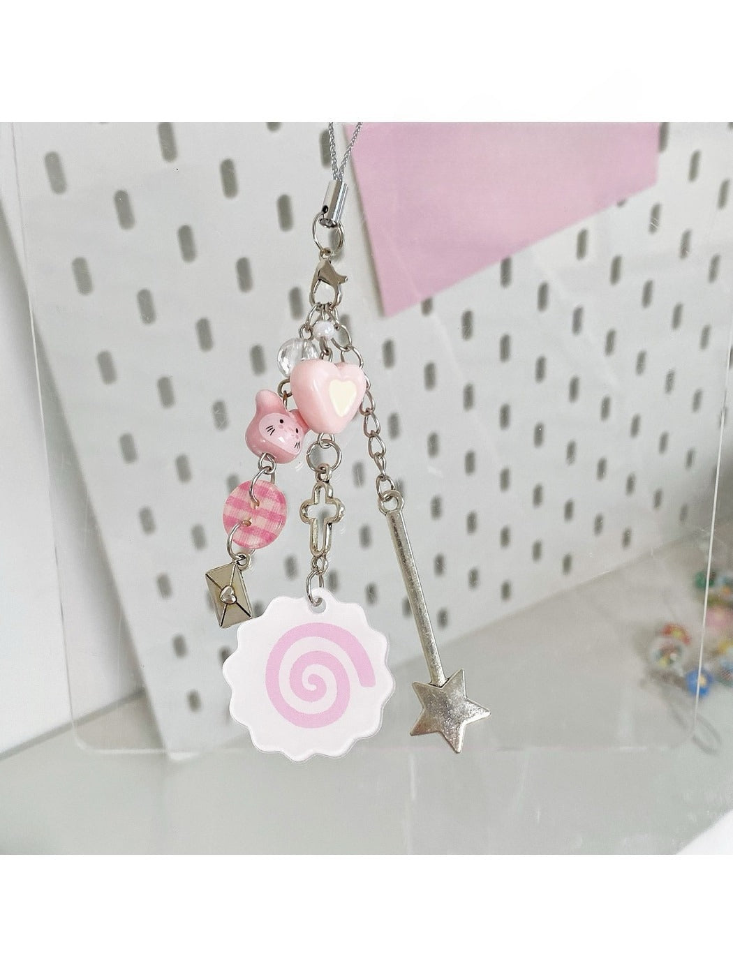 Keypus - Rabbit Fish Cake Charm Chain Bag Keychain
