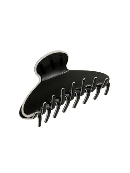 Beau - Textured Acetate Fiber Contrast Edge Claw Clip