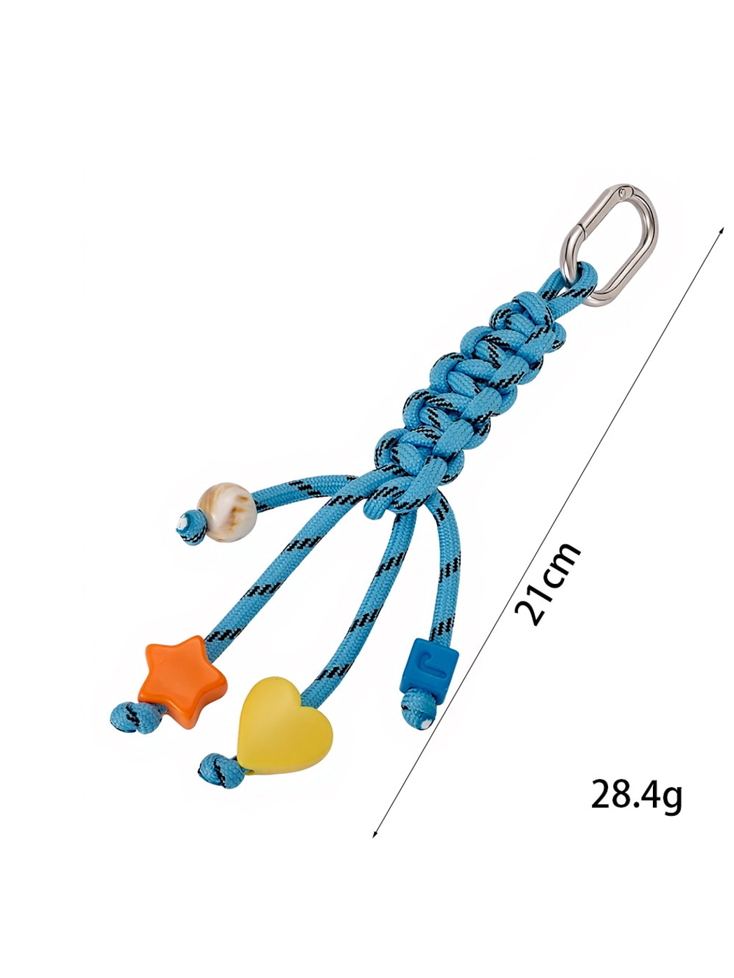 Keypus - Colorful Star and Heart Nylon Phone Charm