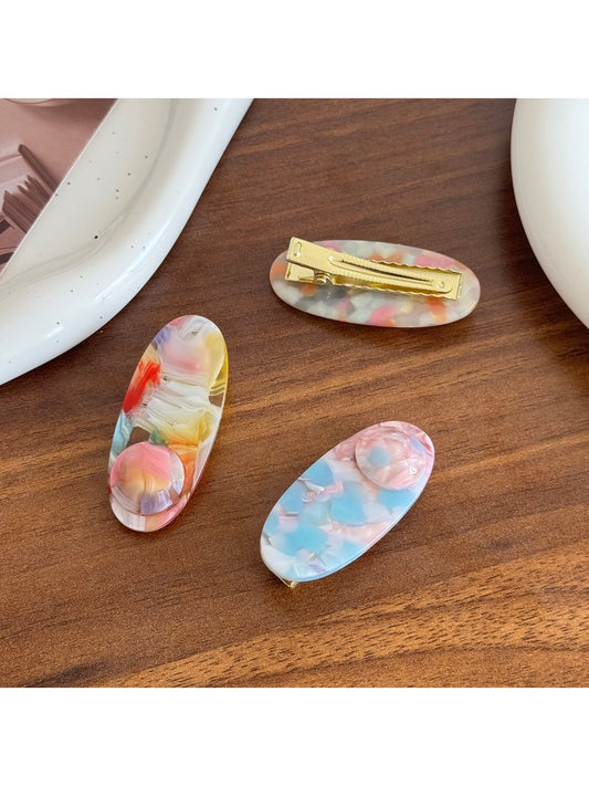 Beau - Acetic Acid Oval-shaped Hairpin