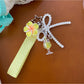Keypus - Plumeria Bow Ice Cream Accent Bag Charm Keychain