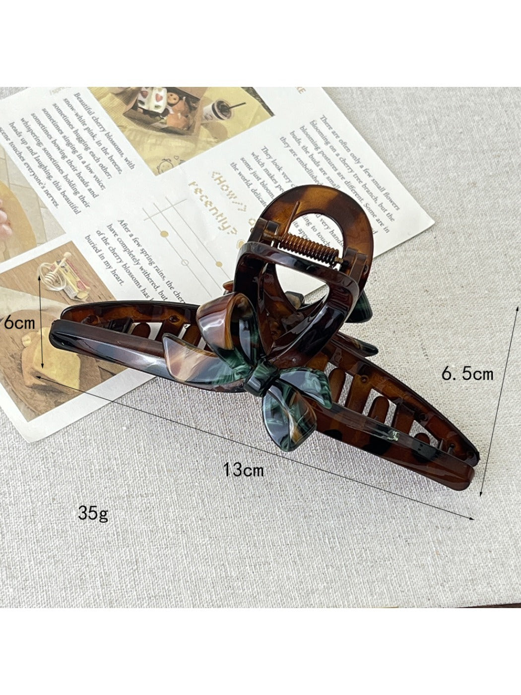 Beau - Retro Hair Clip Hair Tie And Claw Clip