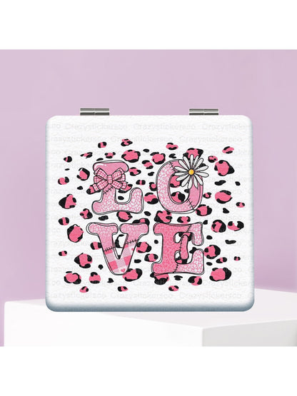 Mirroray - Cartoon Print Foldable PU Glass Mirror