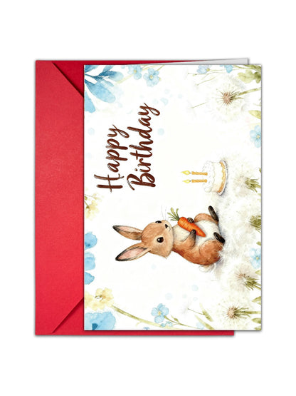 Carduria - Ink Style Animal Birthday Card