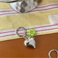 Keypus - Alloy Heart and Flower Bag Hanging Keychain