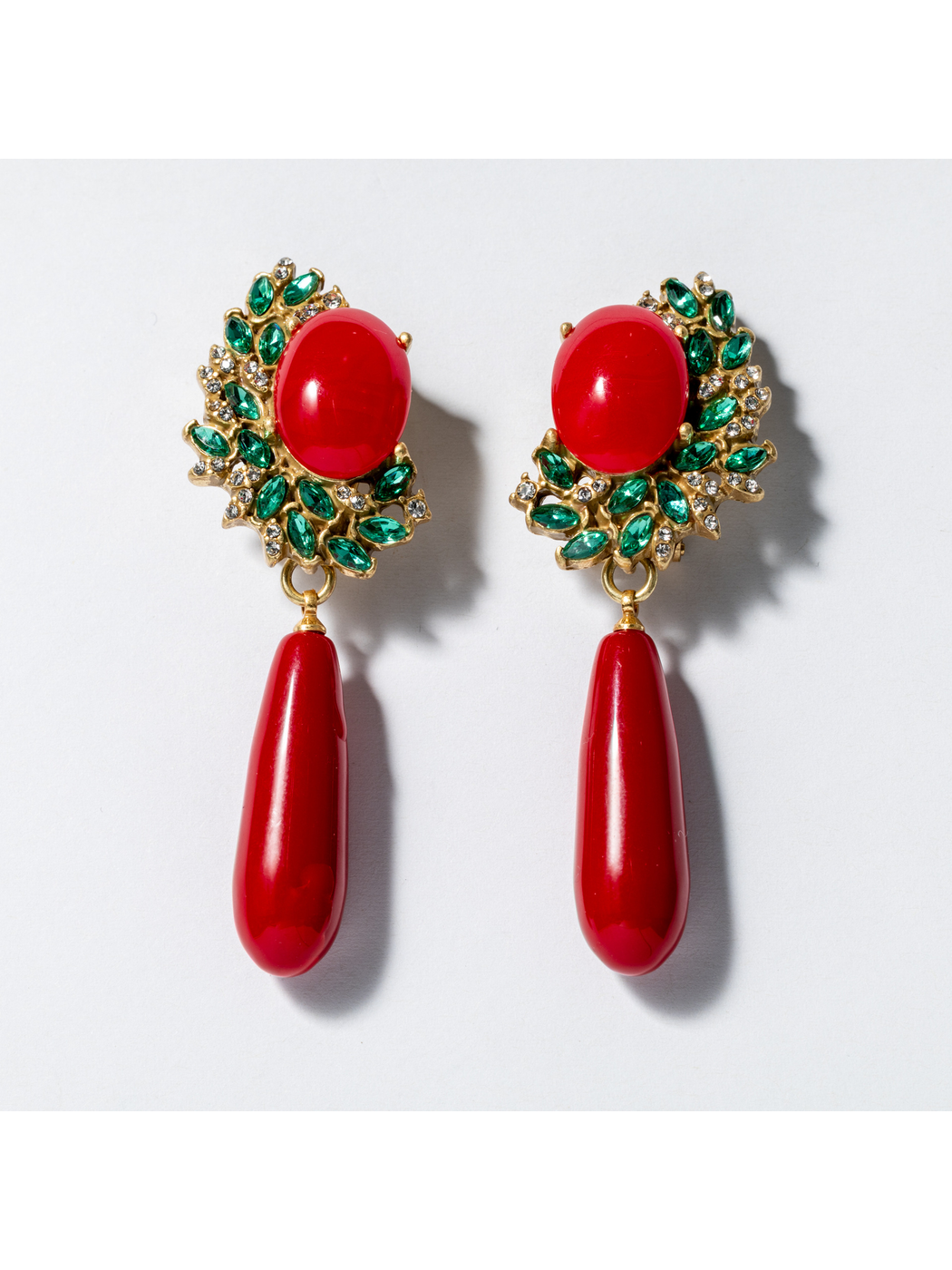 Earedge - Retro Oval Drop Statement Dangle Earrings