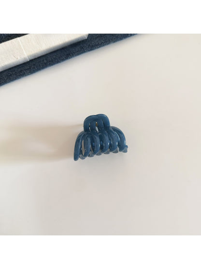 Beau - Clear Pumpkin Shape Plastic Alloy Claw Clip