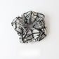 Gifty - Ruched Striped Ruffle Fabric Scrunchie