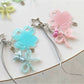 Keypus - Acrylic Clover Bow Beaded Bag Charm Keychain