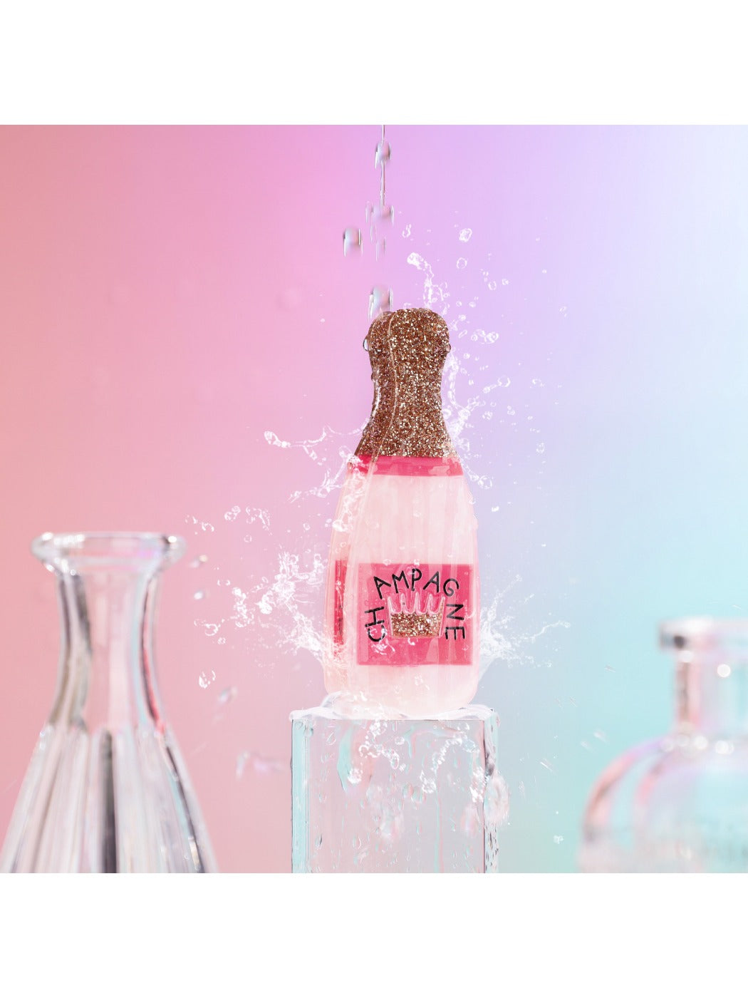 Beau - Pink Wine Bottle Hair Claw Clip