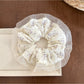 Gifty - Ruffled Floral Polyester Mesh Look Scrunchie