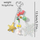 Keypus - Christmas Cute Bell Star Keychain