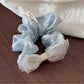 Gifty - Heart Polka Dot Sheer Textured Fabric Scrunchie