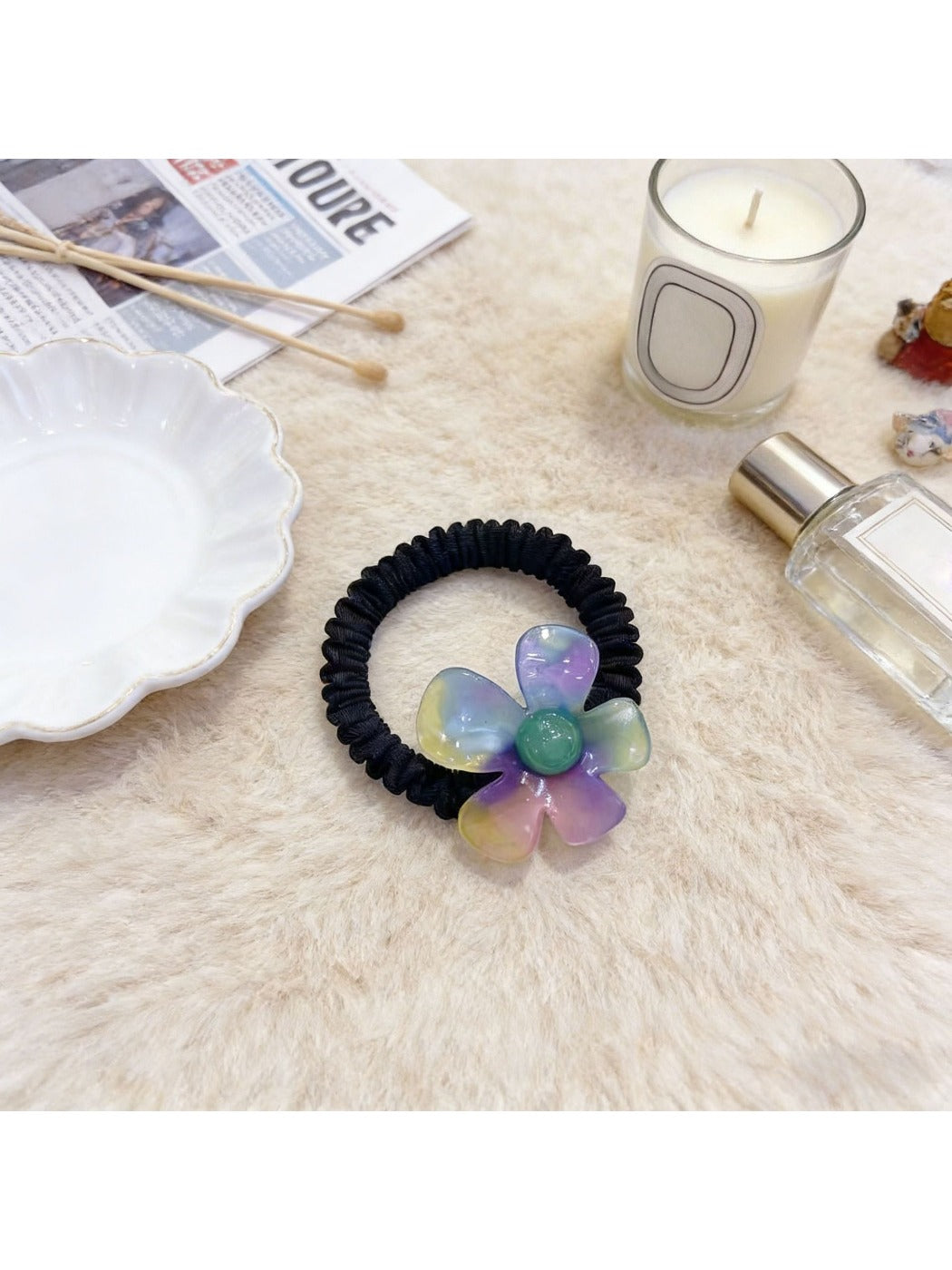 Gifty - Vintage Ombre Floral Hair Ties