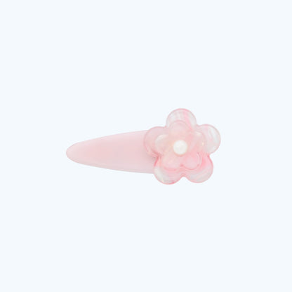 Beau - Pink Sweet Floral Plastic Hair Clip
