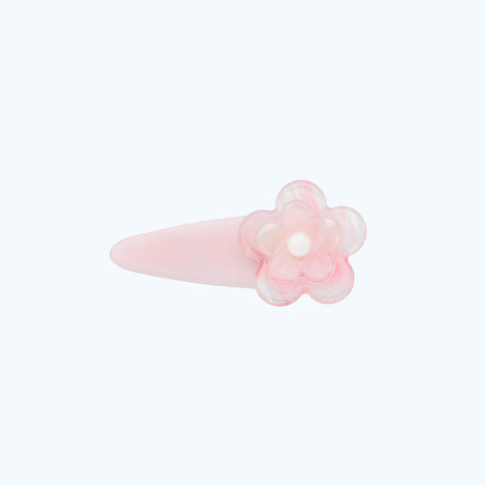 Beau - Pink Sweet Floral Plastic Hair Clip