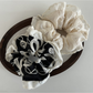 Gifty - Lace Trim Bow Detail Polyester Scrunchie