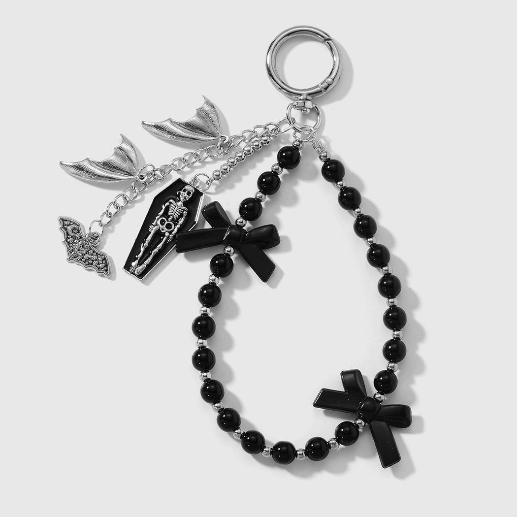 Keypus - Halloween Bat and Coffin Charm Keychain