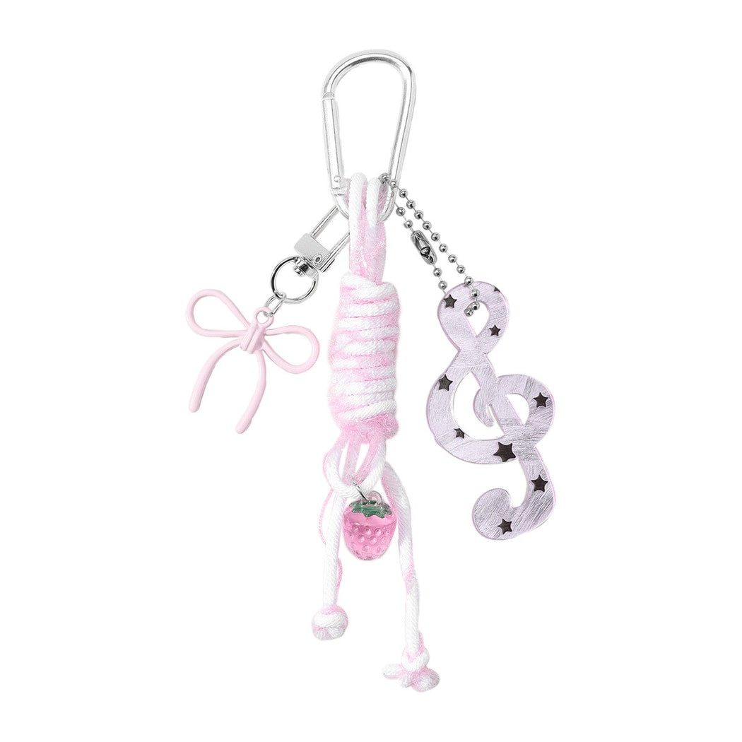 Keypus - Y2K Star Music Note Charm Keychain