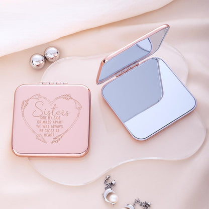 Mirroray - Portable Alloy Glass Compact Hand Mirror