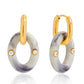 Earedge - Vintage Ombré Hoop Drop Earrings