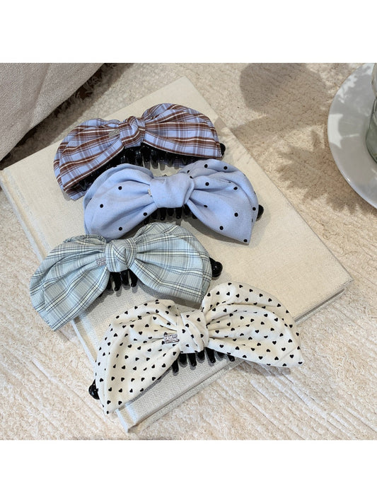 Beau - Beautiful Polka Dot Bow Hair Clip