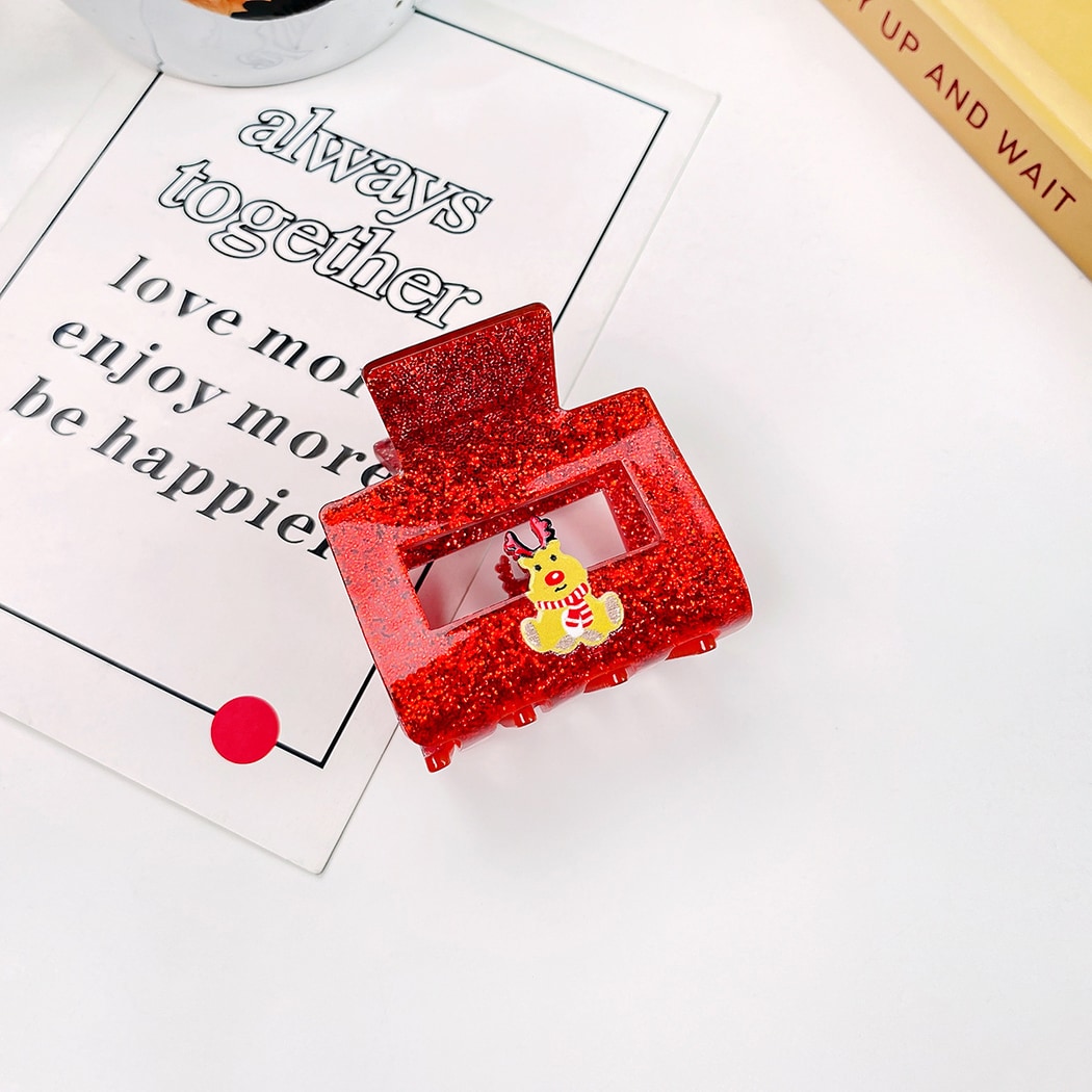 Beau - Cute Rectangle Christmas Claw Clip