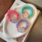 Gifty - Cute Acrylic Bear Smiley Flower Hair Tie
