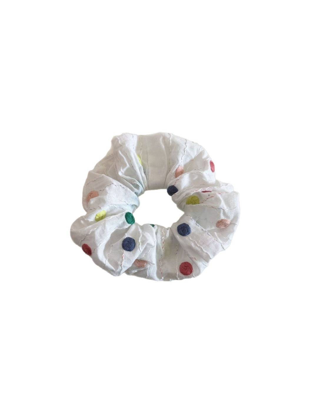 Gifty - Polka-Dotted Spiral-Shaped Hair Tie