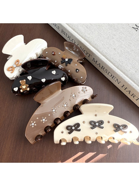 Beau - Adorable Half Round Hair Claw Clip