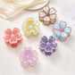 Beau - Glossy Petal Flower Plastic Hair Claw Clip