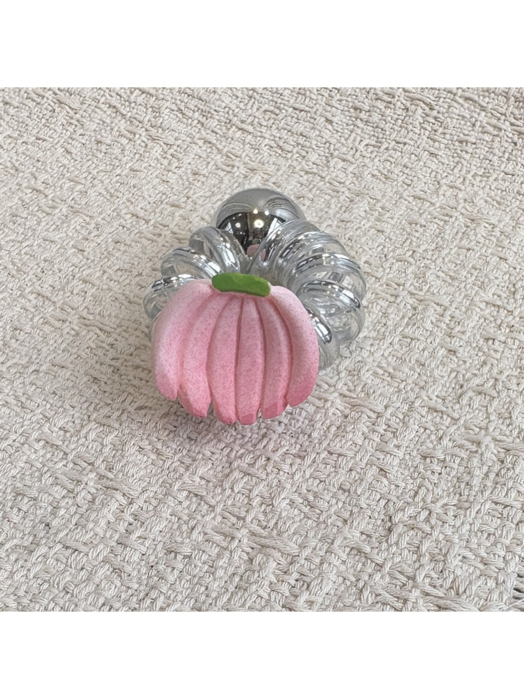 Gifty - Clear Fruit Charm Spiral Hair Tie