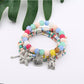 Detailed shot of Lovra bracelet beads showing texture and color variety