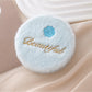 Mirroray - Circular Embroidered Plush Makeup Mirror