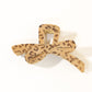 Beau - Leopard Print Bow Shaped Claw Clip