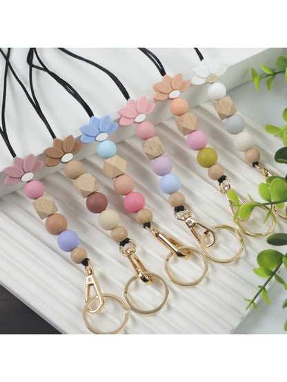 Keypus - Beautiful Lotus Pattern Silicone Keychain