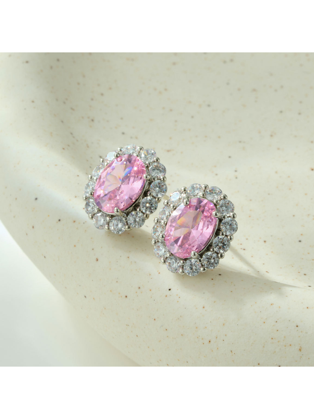 Earedge - Geometric Oval Fashion Stud Earrings Style