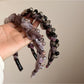 Gifty - Irregular Beaded Sheer Fabric Headband