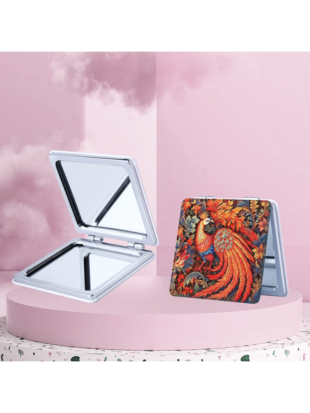 Mirroray - Decorative Printed Foldable Compact Mirror