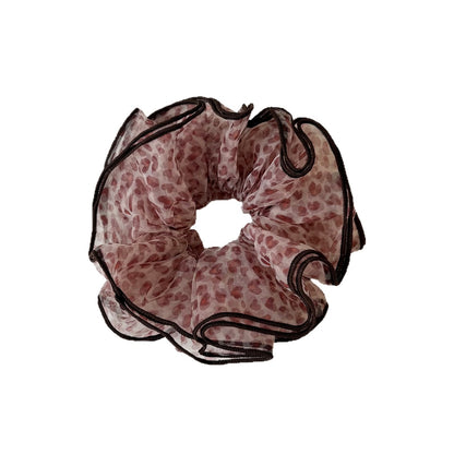 Gifty - Layered Ruffle Print Ponytail Scrunchie
