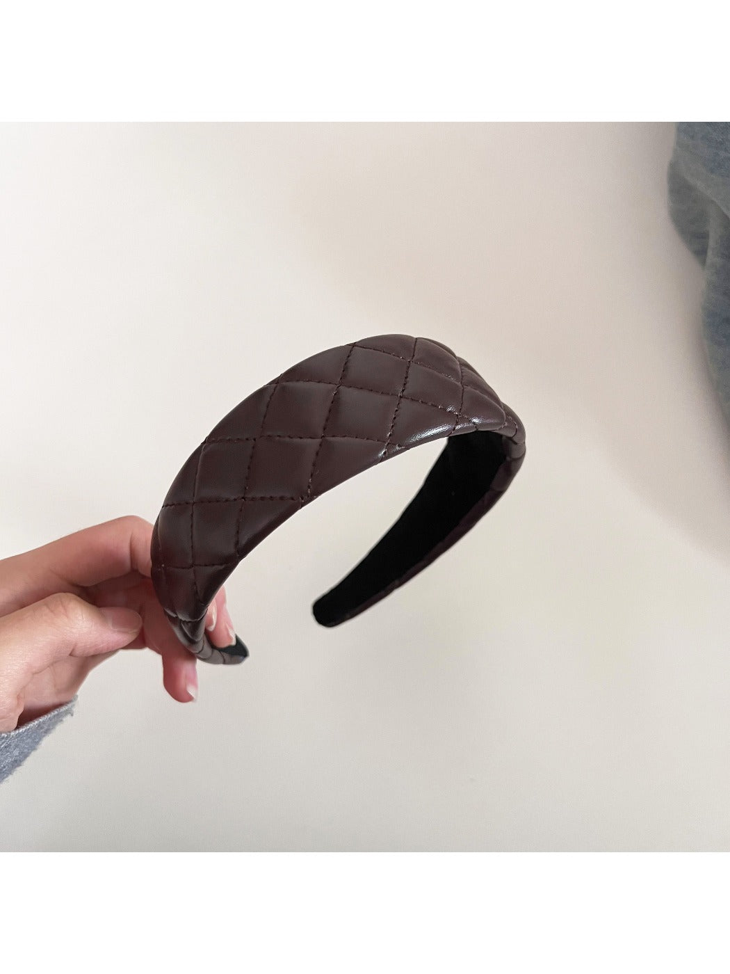 Gifty - Vintage Argyle Wide Hair Hoop