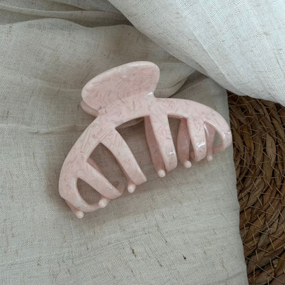 Beau - Irregular Acetate Fiber Alloy Claw Clip