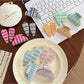 Beau - Sweet Style Striped Plastic Hair Claw Clip