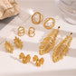 Earedge - Elegant Golden Nature Style Earrings
