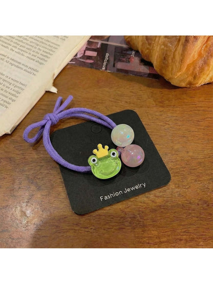 Gifty - Cartoon Double Bead Animal Shape Hair Tie