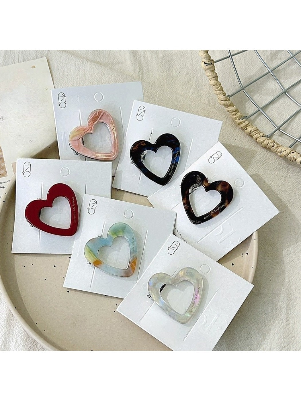 Beau - Valentine's Day Heart Shaped Hair Clip
